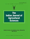 INDIAN JOURNAL OF AGRICULTURAL SCIENCES雜志封面